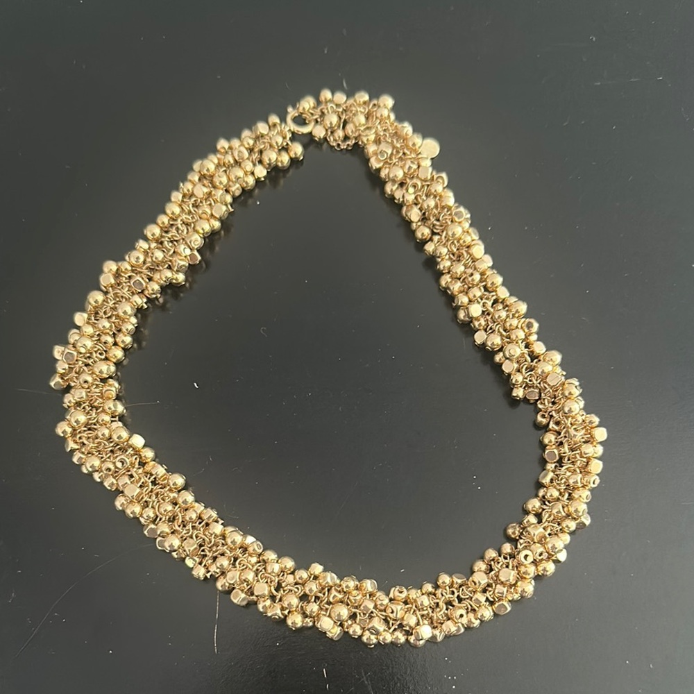 Elegant Gold Beaded Necklace